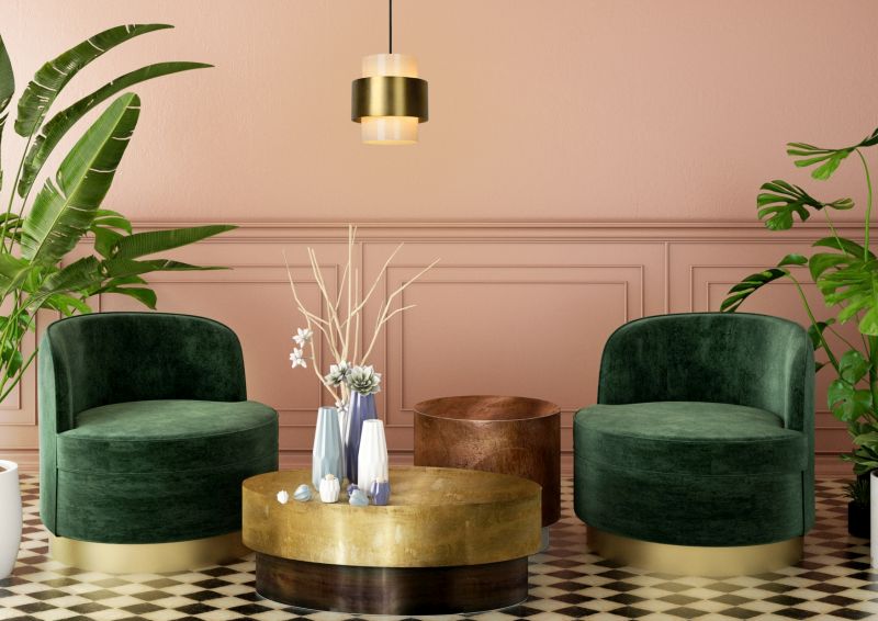 Lucide FIRMIN - Závesné svietidlo - Ø 20 cm - 1xE27 - matné zlato / mosadz